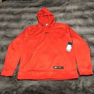 Reebok Quantum Hoodie Sweatshirt Men's Pullover Fiery Red, Size Large, NWT